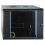 EFB 19 inch sieninis 9U stovas, fiksuotas, vienos sekcijos, RAL 9005, gylis 600 mm