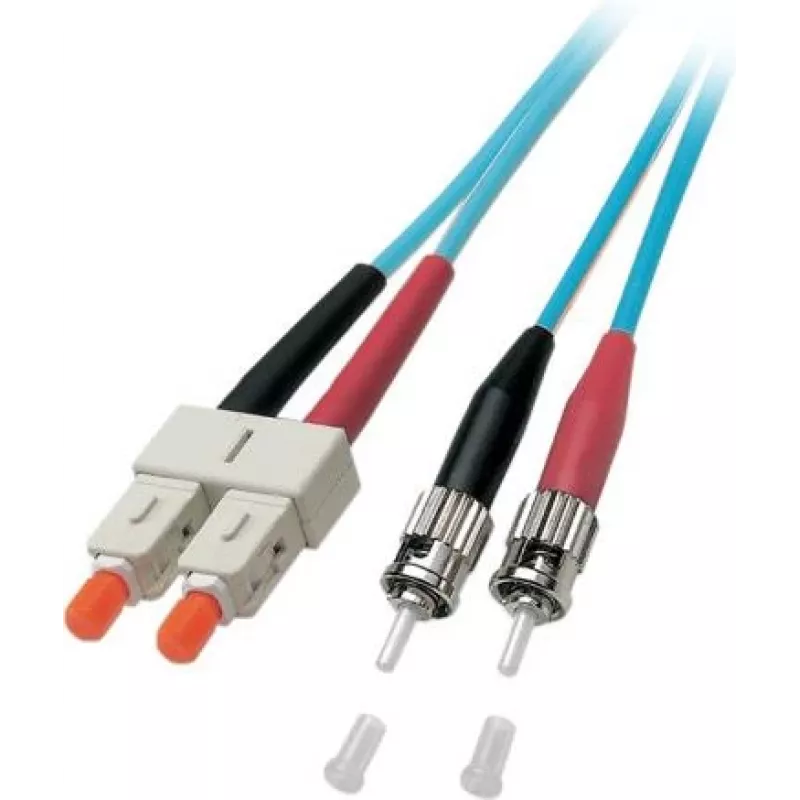 EFB Duplex Šviesolaidinis Patch kabelis SC-ST OM3 50/125µm LSZH Aqua 5m