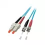 EFB Duplex Šviesolaidinis Patch kabelis SC-ST OM3 50/125µm LSZH Aqua 5m