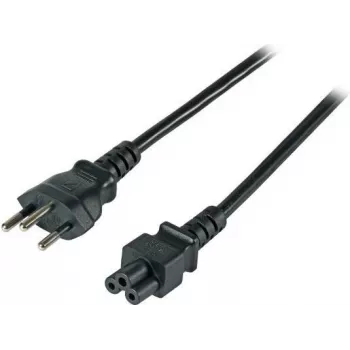 EFB EK495.1,8 maitinimo kabelis Swiss Type 12 į IEC C5, 1,8 m, juodas, 3 x 0,75 mm²