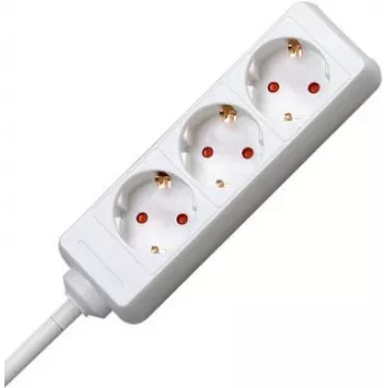 EFB Electronics ESP.30.1K Prailgintuvas 3x Schuko CEE 7/7 1,5m Juodas