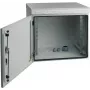 EFB Elektronik 19 inch sieninis korpusas IP55, 7U, plieninės durys, gylis 600 mm, RAL 7035 (šviesiai pilka)