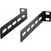 EFB Elektronik angle set lentynoms 1/2/3U, 2 vnt., RAL 9005 juoda 691650TS.W