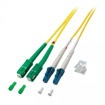 EFB Elektronik ECOFIBER SC/APC vienmodžio šviesolaidžio jungiamasis laidas (OS2) 1 m, geltonas