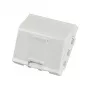 EFB ELEKTRONIK ET-25027 45x45 mm Keystone plokštelė, 1 prievadas, kampuotas lizdas, balta (RAL 9010)