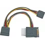 EFB Elektronik K5347.015 SATA į 2x SATA + Molex maitinimo skirstymo kabelis - 0,15 m