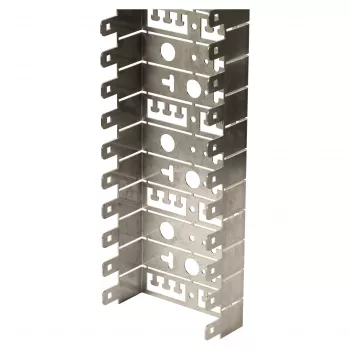 EFB Elektronik LSA montavimo dėklas, 50 modulių, gylis 50 mm, lenkimo spindulys 25 mm, 2 vnt. pakuotė