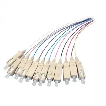 EFB Elektronik SC vienmodis šviesolaidinis jungiamasis laidas, duplex 9/125 µm, 1 m, LSZH, geltonas