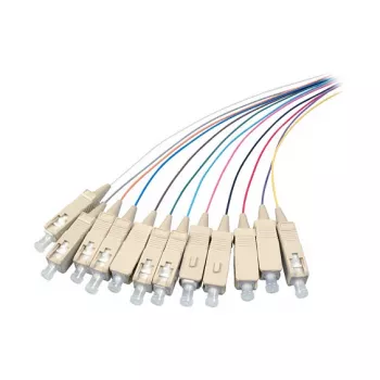 EFB Elektronik SC vienmodis šviesolaidinis jungiamasis laidas, duplex 9/125 µm, 1 m, LSZH, geltonas