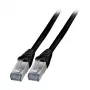 EFB K5538SW.7,5 Cat.6A S/FTP TPE Patch Cable RJ45 7.5m Juodas