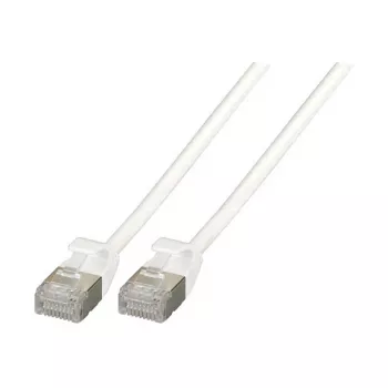 EFB RJ45 Patch Cable Cat.6A U/FTP TPE 4mm Ultraflex White 0,25m
