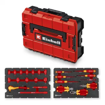 Einhell E-Case VDE Tool Case 24-piece Electrician's Set (Red/Yellow)
