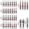EINHELL-KWB Impact Bit Set in M-CASE, 39 dalių (su lizdiniais rakteliais)