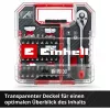 EINHELL-KWB Lizdų ir antgalių rinkinys 1/4 colio, 37 dalių L-CASE dėkle