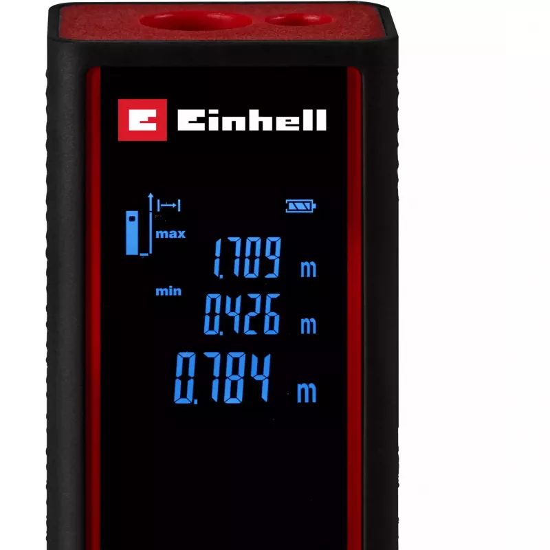EINHELL Lazerinis nuotolio matuoklis TC-LD 30 R (juodas/raudonas, 5 cm - 30 m)