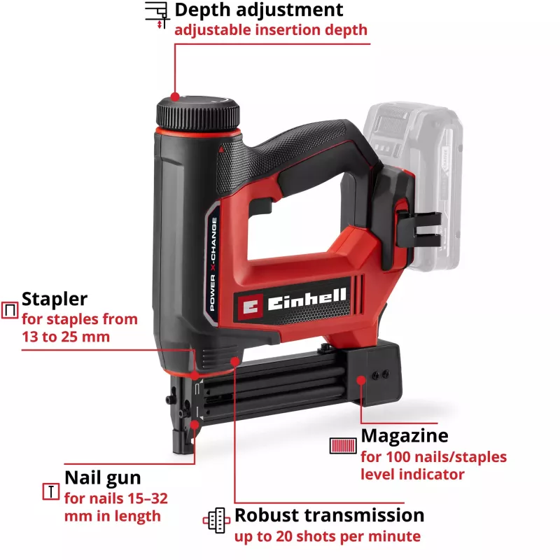 Einhell TE-CN 18/32 Li - Solo belaidis vinių kaliklis 18 V Power X-Change (be akumuliatoriaus)