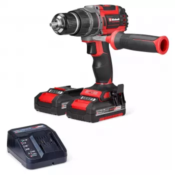 Einhell TP-CD 18/70 Li-i BL belaidis smūginis gręžtuvas – 18V bešepetėlis, 70 Nm, 2 greičiai, komplektas su 2x4.0Ah Li-Ion