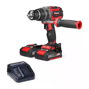 Einhell TP-CD 18/70 Li-i BL belaidis smūginis gręžtuvas – 18V bešepetėlis, 70 Nm, 2 greičiai, komplektas su 2x4.0Ah Li-Ion