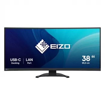 EIZO FlexScan EV3851X-BK 37,5 inch IPS Black Monitor, 3840x1600, USB-C 90W, DP, 2x HDMI, 4x USB-A, Juoda
