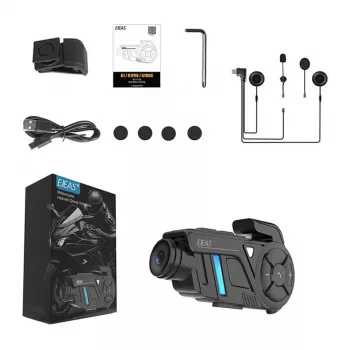 EJEAS K1Pro Motociklininkų domofonas su 1080P vaizdo įrašymu