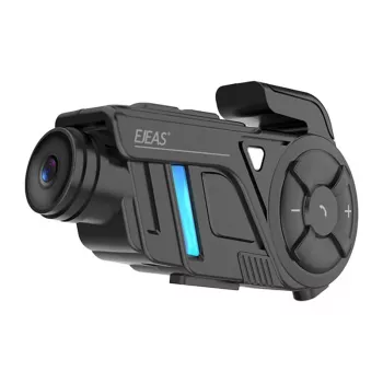 EJEAS K1Pro+ motociklo domofonas su 1080P įrašytuvu – vienas domofonas