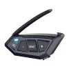 EJEAS MS20 motociklininkų interkomo sistema su Bluetooth 5.1, 1000 m diapazonu, IP65, CVC triukšmo slopinimu, HD stereo garsiakalbiais, FM radiju, USB-C, iki 20 h pokalbio laiko