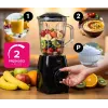ELDOM BK6 NOXAR Puodelinis trintuvas 500W Juoda 2x600ml Tritan Buteliai Pulsas