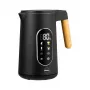 ELDOM C550 belaidis virdulys su temperatūros valdymu, 1,7 l, 2200 W, nerūdijančio plieno, 5 programos, palaikymas šilto, LED ekranas, juodas