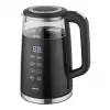 ELDOM C560 Nuvia belaidis virdulys su temperatūros valdymu, 1,7 l, 2200 W, LED ekranas, nerūdijantis plienas/juoda