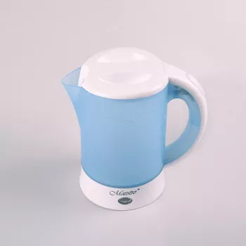 ELDOM elektrinis turistinis virdulys C190 Lino 0.6L 550W mėlynas su 2 puodeliais ir 2 šaukštais