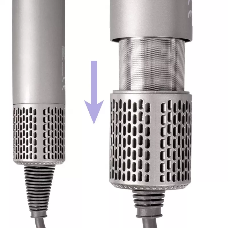 ELDOM HT280 plaukų džiovintuvas, 1650 W, pilkas, 3 šilumos režimai, 2 greičiai, šalto oro funkcija, koncentratoriaus antgalis, nuimamas oro filtras, kilpa pakabinimui, apsauga nuo perkaitimo, 1,8 m laidas
