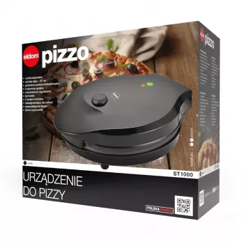 ELDOM ST1000 elektrinė picų krosnelė 1450W, juoda, 30 cm neprideganti danga