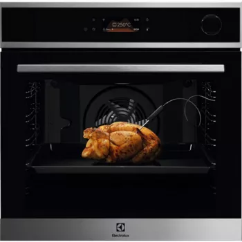 Įmontuojama elektrinė orkaitė Electrolux EOC8P39WX su pirolitiniu valymu, 71 l, A+, nerūdijantis plienas