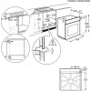 „Electrolux EOD3H70X“ įmontuojama elektrinė orkaitė 72 l, nerūdijantis plienas