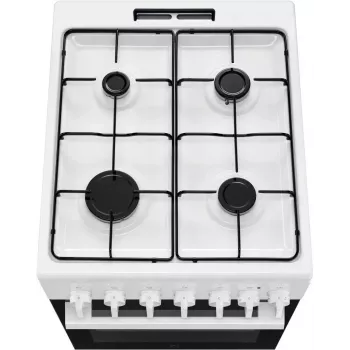 Electrolux LKK520032W laisvai stovinti viryklė su dujine kaitlente ir elektrine orkaite, 50 cm, balta