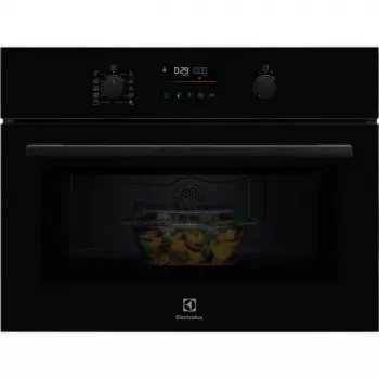 Electrolux LVM6E46Z Įmontuojama kombinuota mikrobangų krosnelė su griliu, 46 l, 900 W, liečiamais valdikliais, juoda