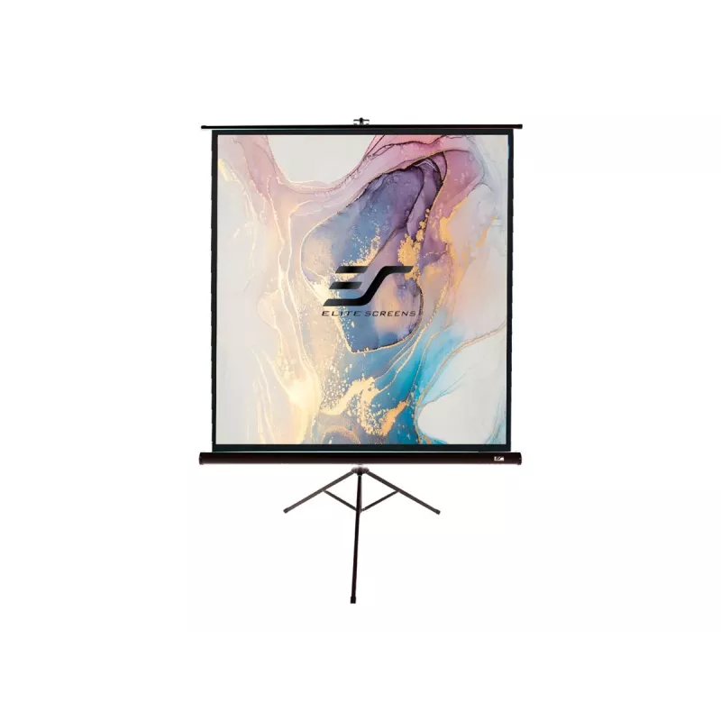 Elite Screens Tripod Series T120UWV1 120 colių 4:3 nešiojamas projektorinis ekranas, juodas