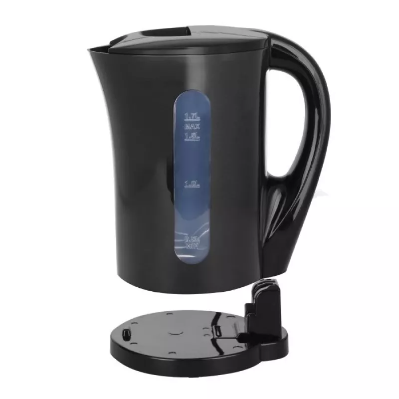 Emerio WK-123483 elektrinis virdulys 1,7 l, juodas, 2200 W, belaidis su vandens lygio indikatoriumi