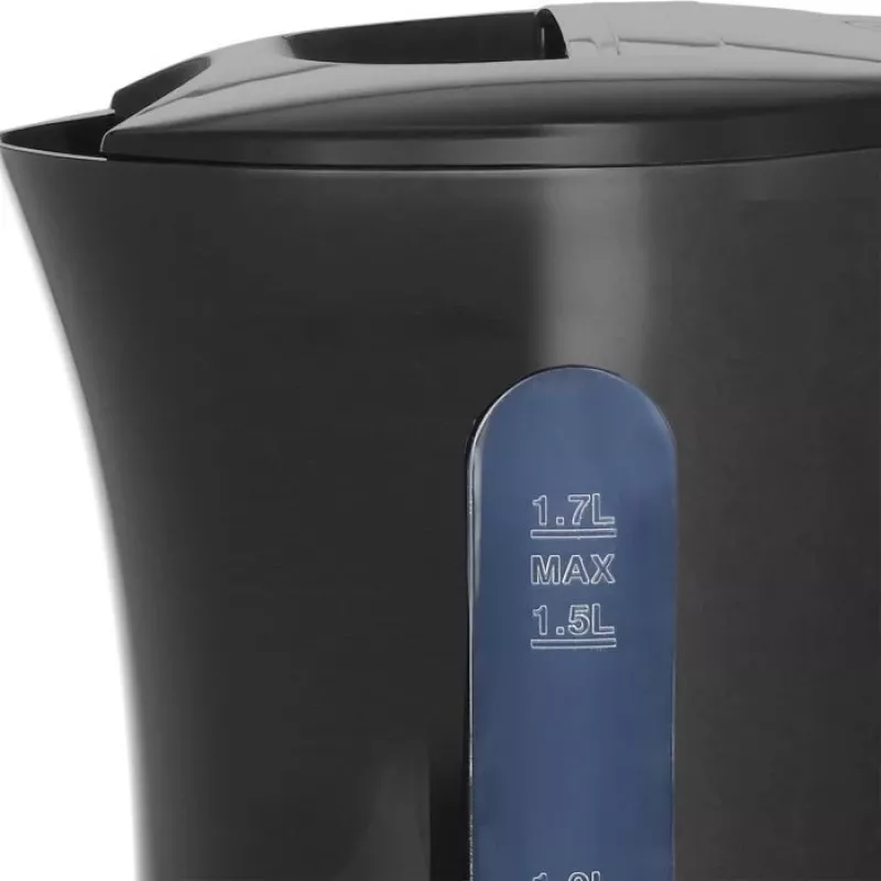 Emerio WK-123483 elektrinis virdulys 1,7 l, juodas, 2200 W, belaidis su vandens lygio indikatoriumi