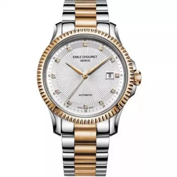 EMILE CHOURIET Vyriškas automatinis nardymo laikrodis 40mm, nerūdijantis plienas, juodas ciferblatas 081155G63223