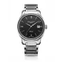 EMILE CHOURIET Vyriškas Šveicariškas Automatinis Laikrodis 40mm Nerūdijančio Plieno Juodas Ciferblatas Odinis Dirželis 081128G62586