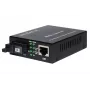 EMITER EM/1GB-ETH-1XSC-1550 WDM šviesolaidinis keitiklis, Ethernet 10/100/1000 Mbps RJ45 / 1xSC SM 9/125 (Tx 1550nm / Rx 1310nm) 20 km
