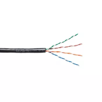EMITER EmiterNet Outdoor UTP Cat5e kabelis PVC+PE vientina varis 4x2x0,5mm juodas