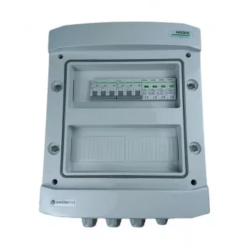 EMITER Hermetic AC Connection Distribution Board IP65 su Noark Type 2 viršįtampio apsauga, 2x25A 3 fazės