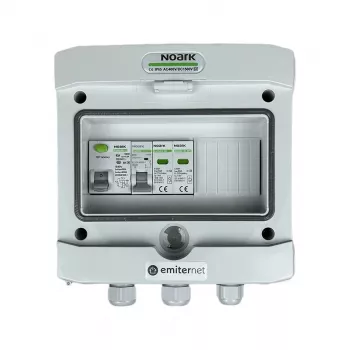 EMITER EM-264N_AC Hermetiškas AC skirstytuvas IP65 su apsauga nuo viršįtampių Noark 2 tipo, 16A 1 fazė, RCD A tipas 40A/300mA