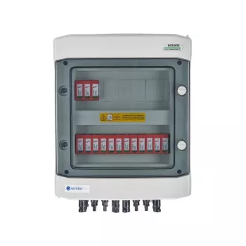 EMITER Switchgear Attached DC Hermetic IP65 EMITTER su Dehn 1000V Type 2 DC apsauga nuo viršįtampių, 5x PV string, 5x MPPT