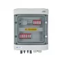 EMITER Switchgear Attached DCAC Hermetic IP65 EMITTER su DC Surge Arrester Dehn 1000V Type 2, 2 x PV String, 2 x MPPT // og. AC Dehn Type 2, 16A 3-F, RCD Type A 40A/300mA
