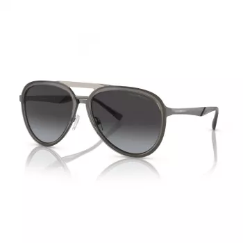 EMPORIO ARMANI EA2145-33578G Vyriški Akiniai nuo Saulės Metalinis Rėmas Matinė Juoda Pilki Gradientiniai Stiklai 59mm