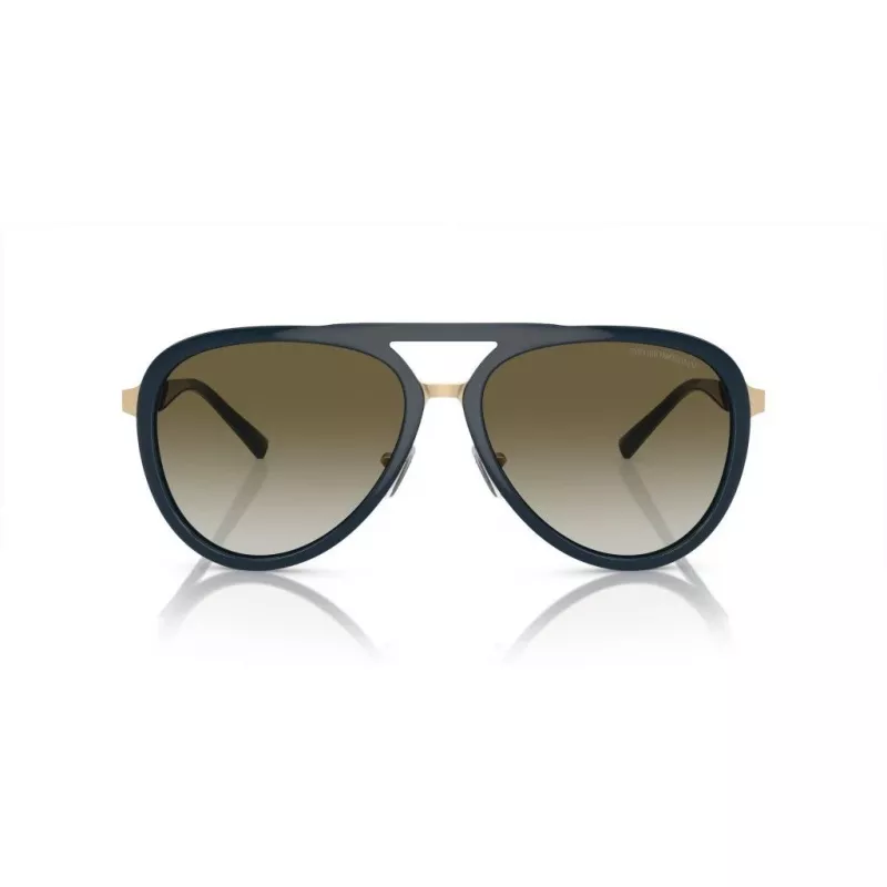 EMPORIO ARMANI EA2145-33598E Vyriški kvadratiniai akiniai nuo saulės, matinė juoda, tamsiai pilki stiklai, 59 mm