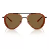 EMPORIO ARMANI EA2163-3001OR Vyriški Akiniai nuo Saulės – Blizgus Juodas Rėmas, Tamsiai Pilki Lęšiai, 56 mm